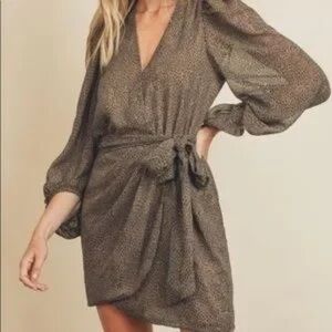 Dress forum Kaleeshi wrap dress leopard m